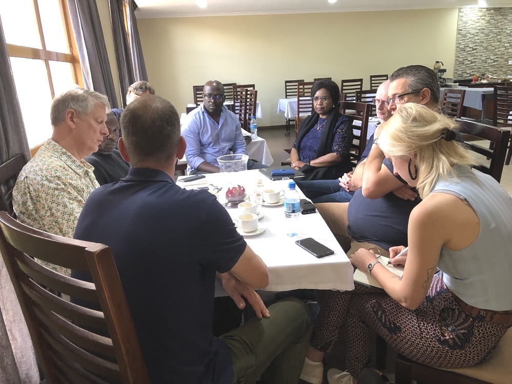 Discussion on the way forward after the inauguration of  the Kukua na Kuku Project